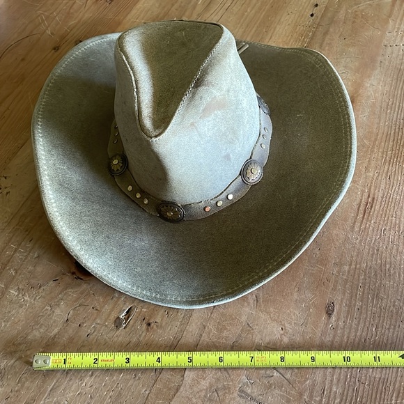 Vintage Minnetonka Leather Hat M - Picture 10 of 15